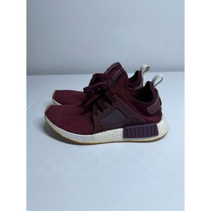 Adidas Men's 9 / Women’s 10,5 Sneakers Maroon Red Boost NMD R1 BB2368